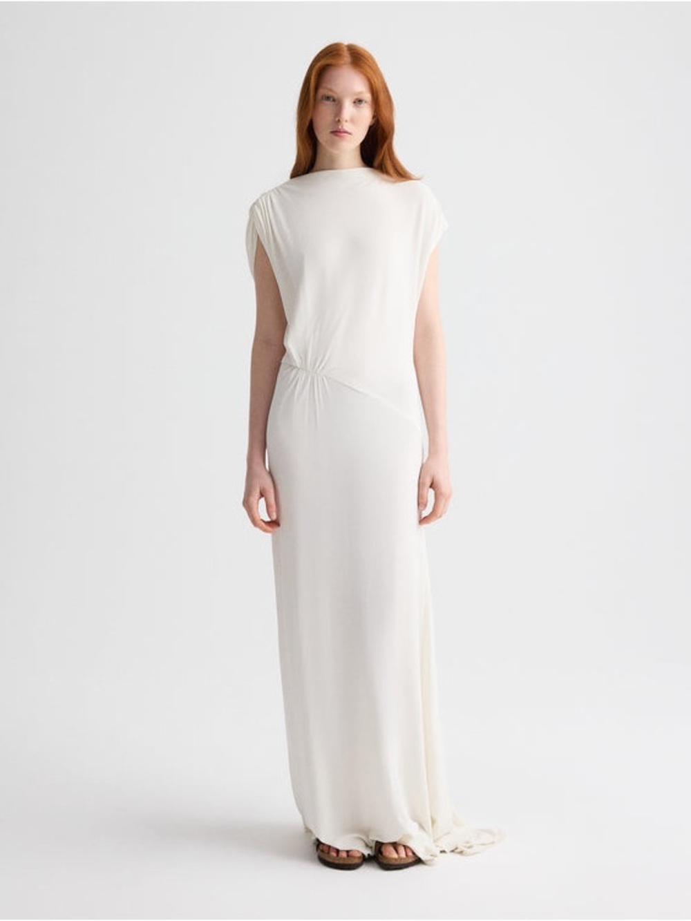 TWP RIGHT WHERE I BELONG MAXI DRESS IN MATTE CREPE JERSEY - Picture 3 of 13